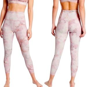 Athleta Elation 7/8 Tight XXS Rosario Pink Tie Dye Leggings Yoga Pants